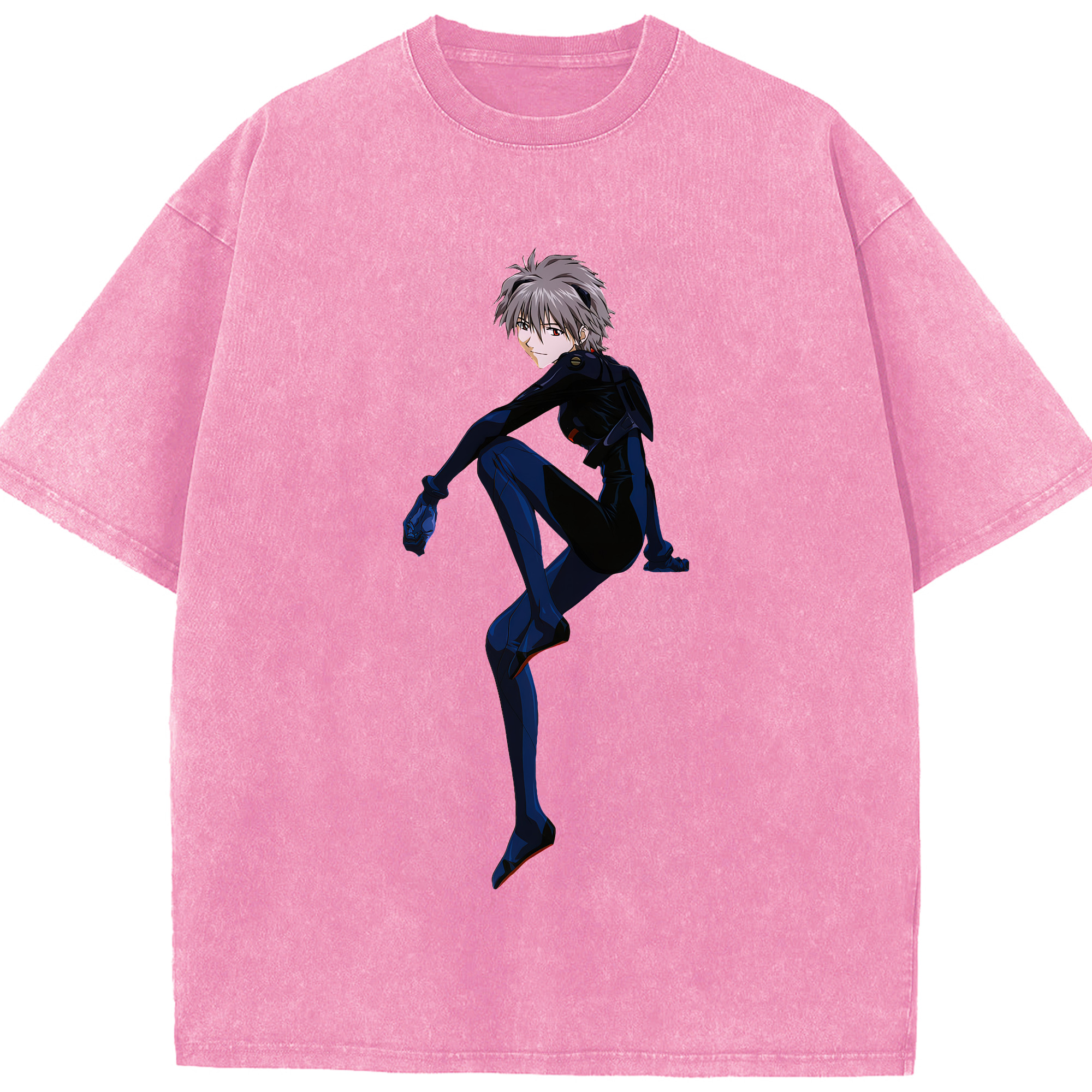 （画像用） EVA 新世紀エヴァンゲリオン 綿100% ヴィンテージ風 半袖Tシャツ（フロントプリント）